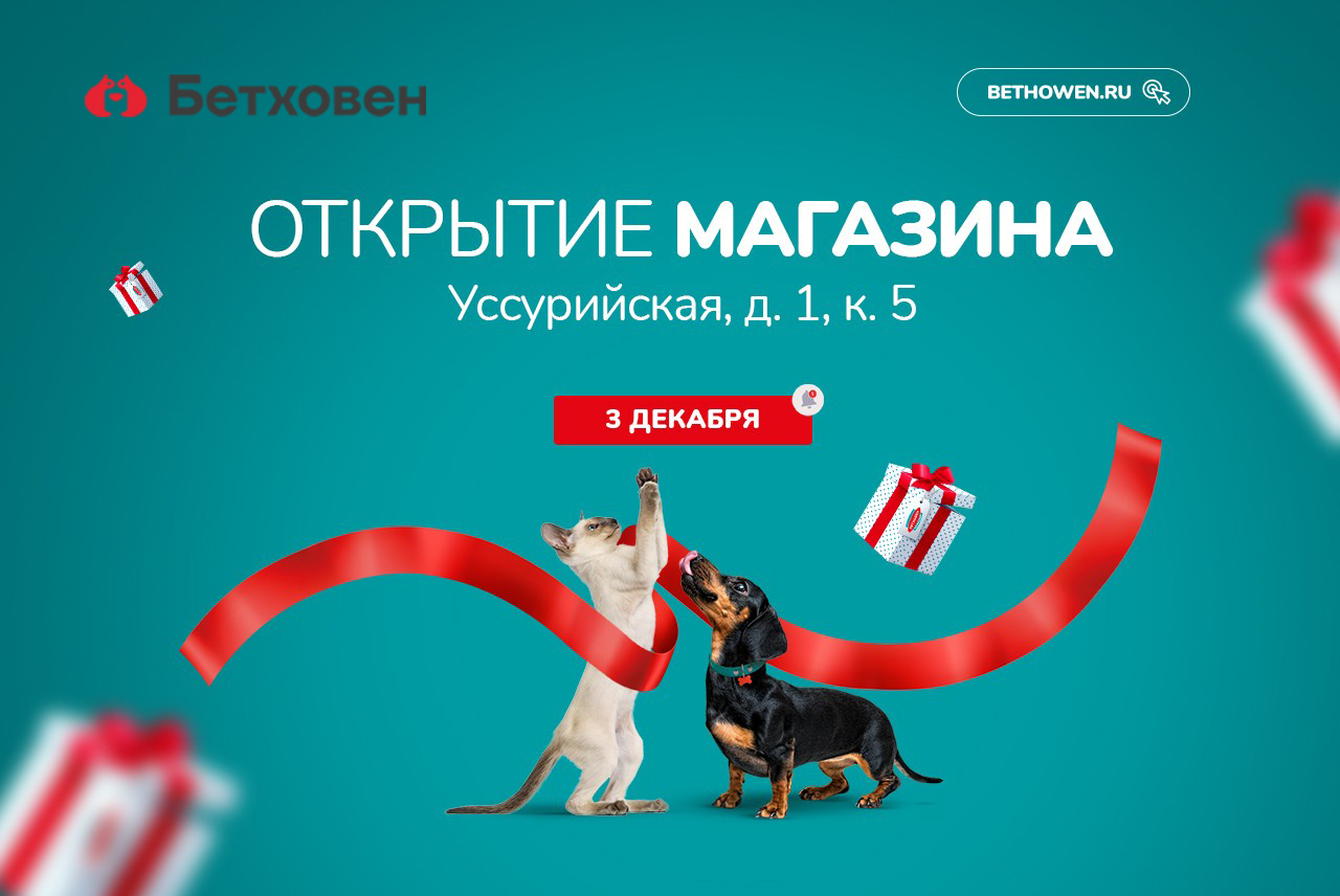 ПРАЗДНИЧНОЕ ОТКРЫТИЕ нового магазина "Бетховен"
